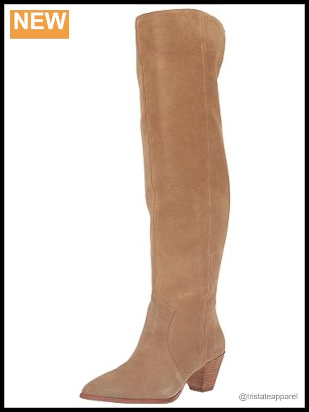 Vince Camuto Sewinny Suede Knee High Boots Pointed Toe Zip Closure